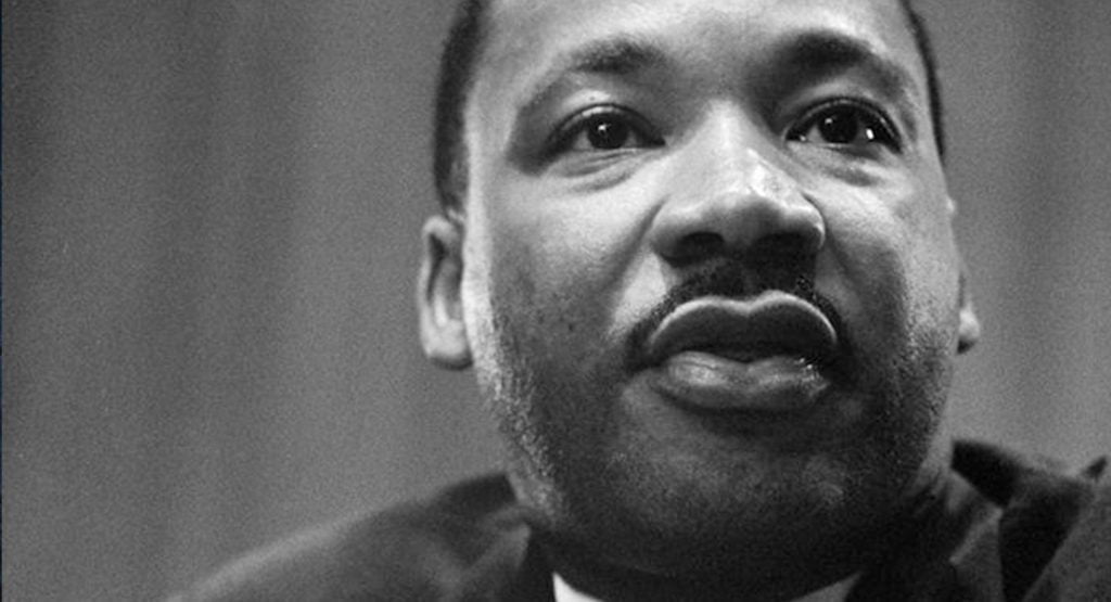 The face of Martin Luther King