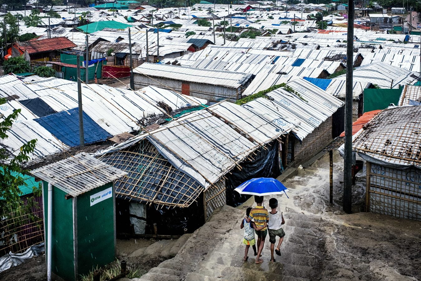 Cox's Bazar is filled to the brim with huts, with barely enough space to make the area liveable.