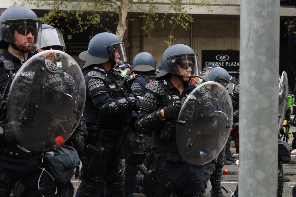 Militirised police on Melbourne streets 2